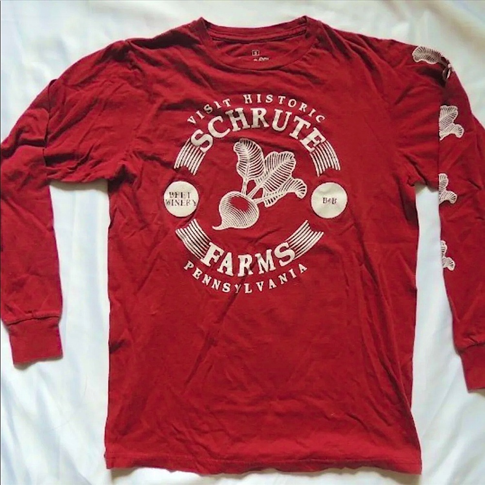 The Office Schrute Farms Graphic Long Sleeve Tee